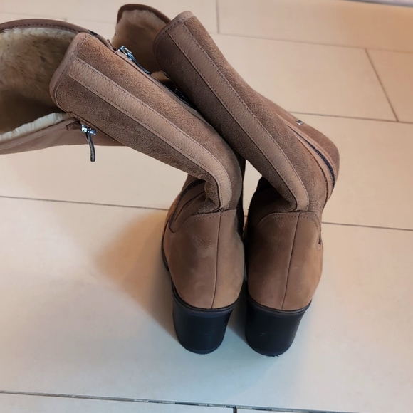 New condition Pajar boots with Genuine Shearling lining, size 8.5-9, tan - Picture 5 of 9